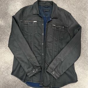 John Varvatos Waxed Shirt Jacket